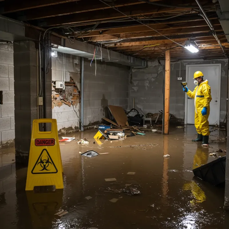 Flooded Basement Electrical Hazard in Potomac Mills, VA Property